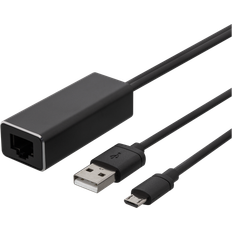 Kabeladaptere - USB B micro Kabler Deltaco ChromeCast RJ45 - USB A/USB Micro B F-M 1m