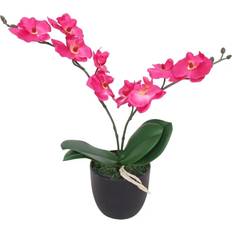 VidaXL Hvid Dekorationer vidaXL Artificial Orchid Plant with Pot Kunstig plante