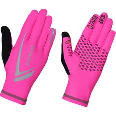 Pink Handsker & Vanter Gripgrab Running Expert Hi-Vis Gloves - Pink Hi-Vis