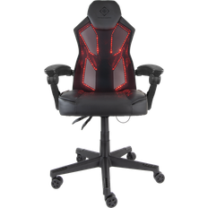 RGB LED lys Gamer stole Deltaco GAM-086 Gaming Chair with RGB Lighting - Black