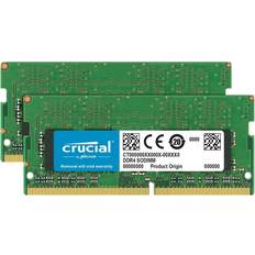 2666 MHz - 32 GB - SO-DIMM DDR4 RAM Crucial SO-DIMM DDR4 2666MHz 2x16GB (CT2K16G4S266M)