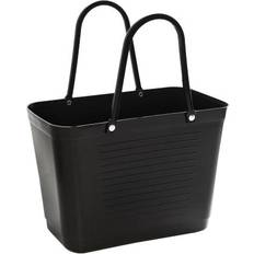 Hinza Plast Tote Bag & Shopper tasker Hinza Shopping Bag Small (Green Plastic) - Black
