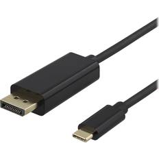 Deltaco DisplayPort-kabler Deltaco USB C-DisplayPort M-M 1m