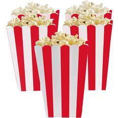 Amscan Popcornbægre Amscan Popcorn Box Red/White 5-pack
