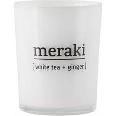 Glas Lysestager, Lys & Dufte Meraki White Tea & Ginger Small Duftlys