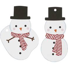 Prikkede Gaveindpakninger & Gaveposer Creativ Company Gift Tags Snowman 10-pack