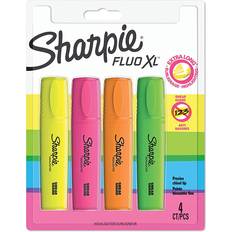Sharpie Orange Kuglepenne Sharpie Fluo XL Highlighter Chisel Tip Assorted 4 Pack