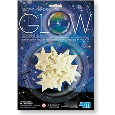 Hvid Indretningsdetaljer Glow in The Dark Mini Stars 16pcs