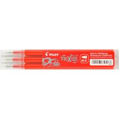 Rød Pennetilbehør Pilot Frixion Ball Clicker Red 0.5mm Refill 3pcs