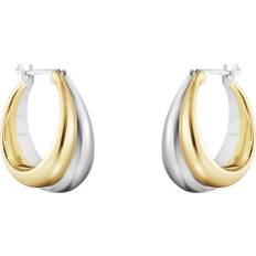 Georg Jensen Curve Large Earrings - Gold/Silver