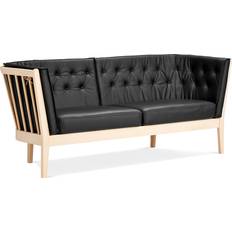 Lædersofaer - Runde Stouby Maria Oak/Black Sofa 151cm 2 personers