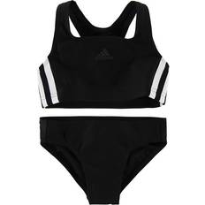 Adidas Badetøj Børnetøj adidas Girl's 3-Stripes Bikini - Black/White (DQ3318)