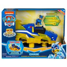 Paw Patrol Biler Spin Master Paw Patrol Mighty Pups Charged Up Chase's Charged Up Deluxe Vehicle