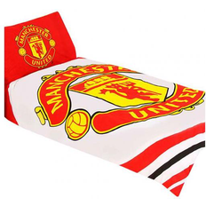 Bomuld - Rød Dynebetræk Soft Furnishings Manchester United Dynebetræk Hvid, Rød (200x135cm)