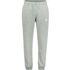 Nike Herre - M Bukser Nike Sportswear Club Fleece Joggers - Dark Gray Heather/Matte Silver/White