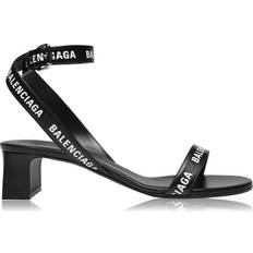 Balenciaga 4,5 Sko Balenciaga Round Sandal 40mm - Black/White