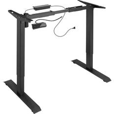 Hvid - Ja (Elektrisk) Skrivebord tectake Electrically Height-Adjustable Skrivebord 65x121cm