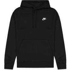 12 - Herre - Sort Sweatere Nike Sportswear Club Fleece Pullover Hoodie - Black/White