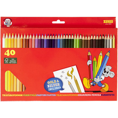 Sense Kridt Sense Wooden Crayons 40-pack