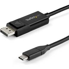 DisplayPort-kabler - Rund - USB C-DisplayPort StarTech USB C - DisplayPort M-M 1m