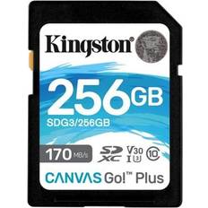 Kingston 256 GB - UHS-I Hukommelseskort Kingston Canvas Go! Plus SDXC Class 10 UHS-I U3 V30 170/90MB/s 256GB