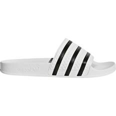 Adidas 49 - Herre Hjemmesko & Sandaler adidas Adilette - White/Core Black/White