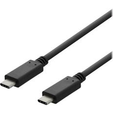 Deltaco USB C-USB C - USB-kabel Kabler Deltaco 3A USB C-USB C 2.0 1m
