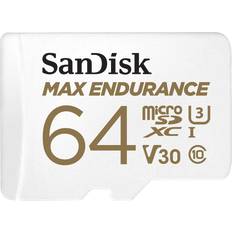 64 GB - Class 10 - V30 - microSDXC Hukommelseskort SanDisk Max Endurance microSDXC Class 10 UHS-I U3 V30 64GB