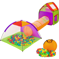 Tectake Legetøj tectake Large Play Tent with Tunnel + 200 Balls