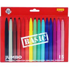 Sense Marker penne Sense Fiber Pens Jumbo Basic 15-pack