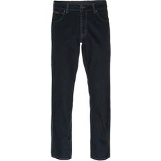 Blå - Herre - Polyester Tøj Wrangler Texas Low Stretch Jeans - Blue/Black