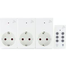 Telldus Stikkontakter & Afbrydere Telldus Outlets with Remote Control 3-pack