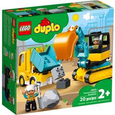 Lego Byggepladser Legetøj Lego Duplo Truck & Tracked Excavator 10931