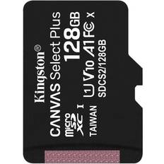 Kingston 128 GB - Class 10 - microSDXC Hukommelseskort Kingston Canvas Select Plus microSDXC Class 10 UHS-I U1 V10 A1 100MB/s 128GB