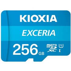 256 GB - Class 10 Hukommelseskort & USB Stik Kioxia Exceria microSDXC Class 10 UHS-I U1 100MB/s 256GB