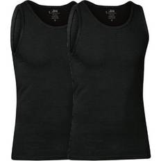 Rund hals - Viskose Overdele JBS Singlet Bamboo 2-pack - Black