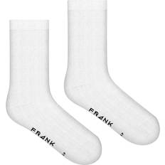 Frank Dandy Hvid Undertøj Frank Dandy Bamboo Solid Crew Socks - White