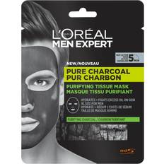 L'Oréal Paris Ansigtsmasker L'Oréal Paris Men Expert Pure Charcoal Purifying Tissue Mask