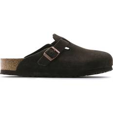 Birkenstock 36 - 9 Udetøfler Birkenstock Boston Soft Footbed Suede Leather - Brown/Mocha