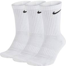 Nike Dame - Træningstøj Nike Everyday Cushion Crew 3-pack - White/Black