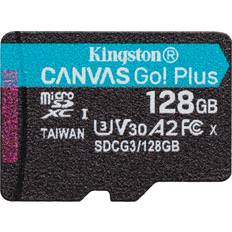 Kingston 128 GB - USB Type-C - microSDXC Hukommelseskort & USB Stik Kingston Canvas Go! Plus microSDXC Class 10 UHS-I U3 V30 A2 170/90MB/s 128GB