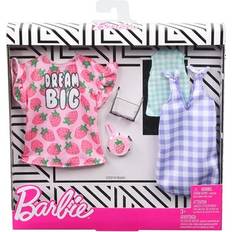 Barbie Fashions Clothing Checkers & Strawberries 2 Pack