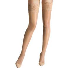Beige - Nylon Stay-ups Wolford Satin Touch 20 Stay-Up - Gobi