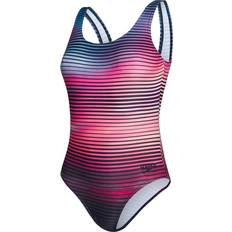 32 - Dame - Stribede Badedragter Speedo Summer Sunset U-Back Swimsuit - Multicolour