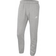 Nike Herre - M Bukser Nike Sportswear Club Fleece Men's Pants - Dark Grey Heather/Matte Silver/White