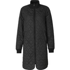 Ilse Jacobsen Lynlås Overtøj Ilse Jacobsen Padded Quilt Coat - Black