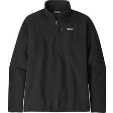 Patagonia Herre Overdele Patagonia Better Sweater 1/4-Zip Fleece Jacket - Black