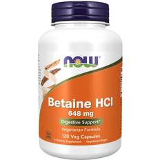 Vitaminer & Kosttilskud Now Foods Betaine HCl 648mg 120 stk