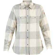 Polyamid - Ternede Overdele Fjällräven Canada Shirt W - Fog/Chalk White