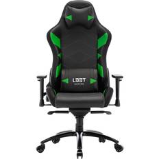 L33T Elite V4 Gaming Stol - Sort/Grøn